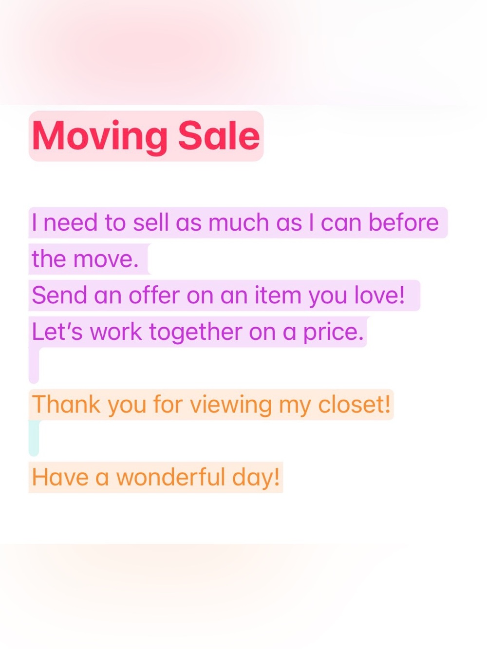 Moving Sale - Picture 2 of 2